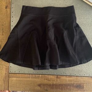 Black mini skirt